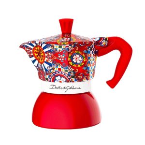 Bialetti Moka Express Dolce & Gabbana 4 Cup in front view — Espresso Works Australia