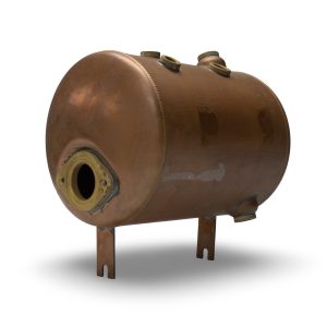 Copper Boiler, 9L. DIA 205 from the front view — Espresso Works Australia