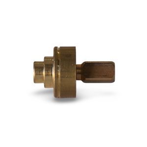 4 Sided Drain Valve for ECM Steam Tap Valve or Sab Sabina from front view — Espresso Works Australia