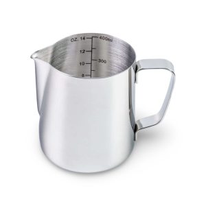 Barista Progear 400ml Milk Jug front view — Espresso Works Australia
