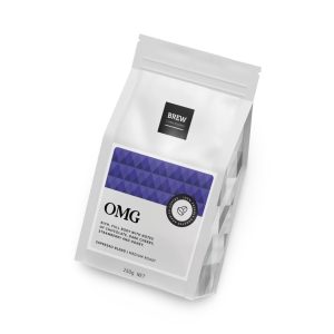 250g Coffee Brew Roasters OMG front view — Espresso Works Australia