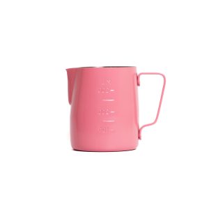 Coffee Accessories 300ml Pink milk jug front view — Espresso Works Australia