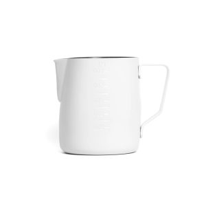 Coffee Accessories 600ml White milk jug from the front view — Espresso Works Australia