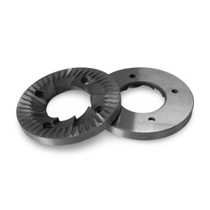 DIP DK-40 100mm Flat Grinder Burrs from the front view — Espresso Works Australia