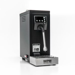 WPM MS 130T Automatic Steamer - Black front view — Espresso Works Australia