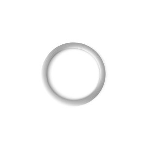 E61 Group Mushroom or Lever or Top Exhaust Teflon Gasket, front view — Espresso Works Australia