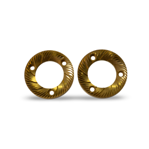 Anfim SP-II Titanium Burrs - 75mm LH front view — Espresso Works Australia
