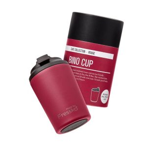 Fressko 8oz Bino Rouge Red Cup from the front view — Espresso Works Australia