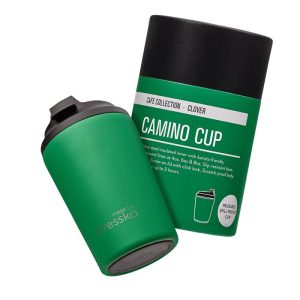 Fressko 12oz Camino Clove Green Cup front view — Espresso Works Australia