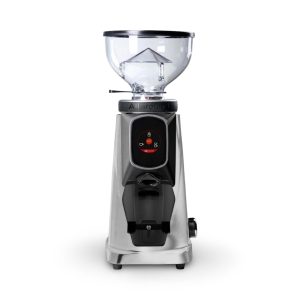 Fiorenzato All Ground Sense Grinder - Chrome front view — Espresso Works Australia