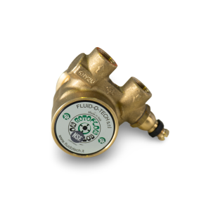 Fluid-o-tech Pump, Plane Rod Shaft, Clamp Connection, front view — Espresso Works Australia