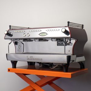 La Marzocco 3 Group FB80 Red front view — Espresso Works Australia