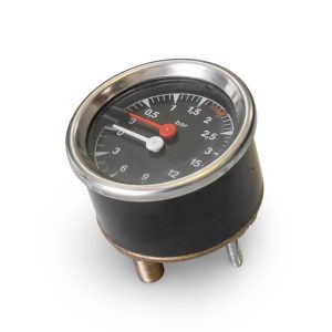 La Marzocco Linea Generic Pressure Gauge in black, front view — Espresso Works Australia