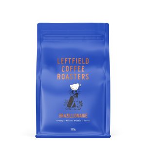 Leftfield Brazillionaire 250g coffee bag front view — Espresso Works Australia