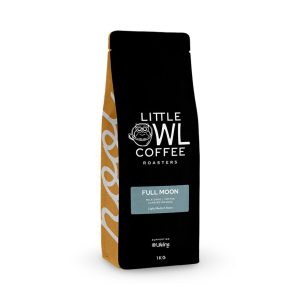 Little Owl Full Moon coffee bag front view — Espresso Works Australia