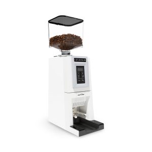 Markibar Izaga Key White Coffee Grinder front view — Espresso Works Australia
