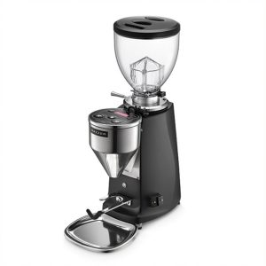 Mazzer Mini Electronic A Coffee Grinder - Black front view — Espresso Works Australia
