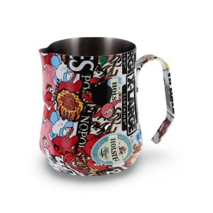 MOTTA Milk Jug 500ml, Comics in front view — Espresso Works Australia