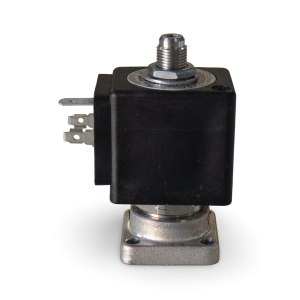 Parker 3 Way 24V Flat Base Solenoid front view — Espresso Works Australia