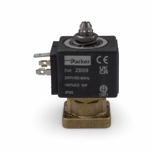 Parker 3 Way Flat Base Group Solenoid front view — Espresso Works Australia