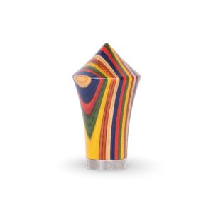 Pesado Leva Knob - Iris from the front view — Espresso Works Australia