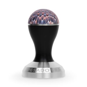 Pesado Black/Dusk Tamper front view — Espresso Works Australia