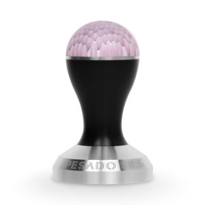 Pesado Black/Haze Tamper front view — Espresso Works Australia