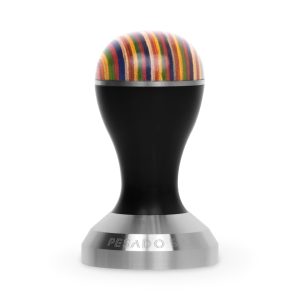 Pesado Black/Iris Tamper front view — Espresso Works Australia