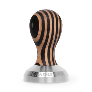 Pesado Tamper Raya Wood front view — Espresso Works Australia