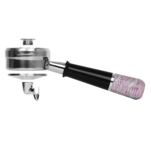 Pesado Hybrid LM/E61 Portafilter Haze front view — Espresso Works Australia