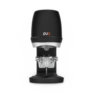 Puq Press Q Black Automatic Tamper front view — Espresso Works Australia