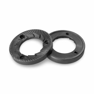 Quamar M1 or Q13 75mm Generic Flat Burrs RH from front view — Espresso Works Australia