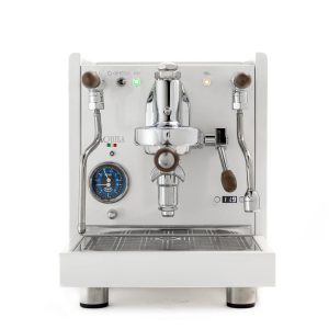 Quick Mill Aquila Coffee Machine - White Edition front view — Espresso Works Australia