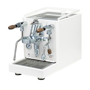 Quick Mill Rubino Coffee Machine - White Edition front view — Espresso Works Australia