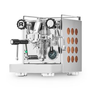 Rocket Appartamento Coffee Machine OG Stainless Steel/Copper front view — Espresso Works Australia