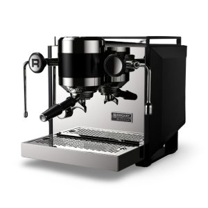 Rocket Bicocca Coffee Machine in black, front view — Espresso Works Australia
