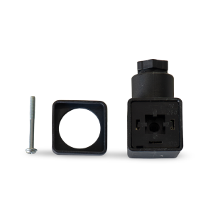 Solenoid Coil Plug Connector front view — Espresso Works Australia