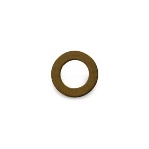 Steam Wand Spring Support Washer - Brass 13.9 x 8.3 x 1mm from the front view — Espresso Works Australia