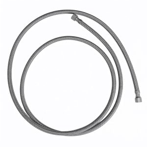 Synesso 2000mm Braided Hose - 9/16" USA NPT Thread, front view — Espresso Works Australia