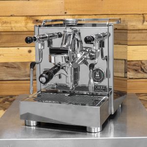 Torre Mariuccia Chrome Home Coffee Machine front view — Espresso Works Australia