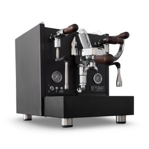 Torre Teresina RS Matte Black Coffee Machine front view — Espresso Works Australia