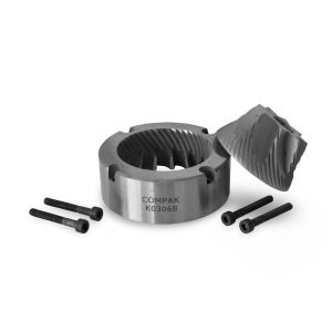 Wega K10 Compak Conical Blades Original K03068, 4 Hole front view — Espresso Works Australia