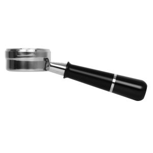 Pesado Black/Black Naked Portafilter Handle front view — Espresso Works Australia